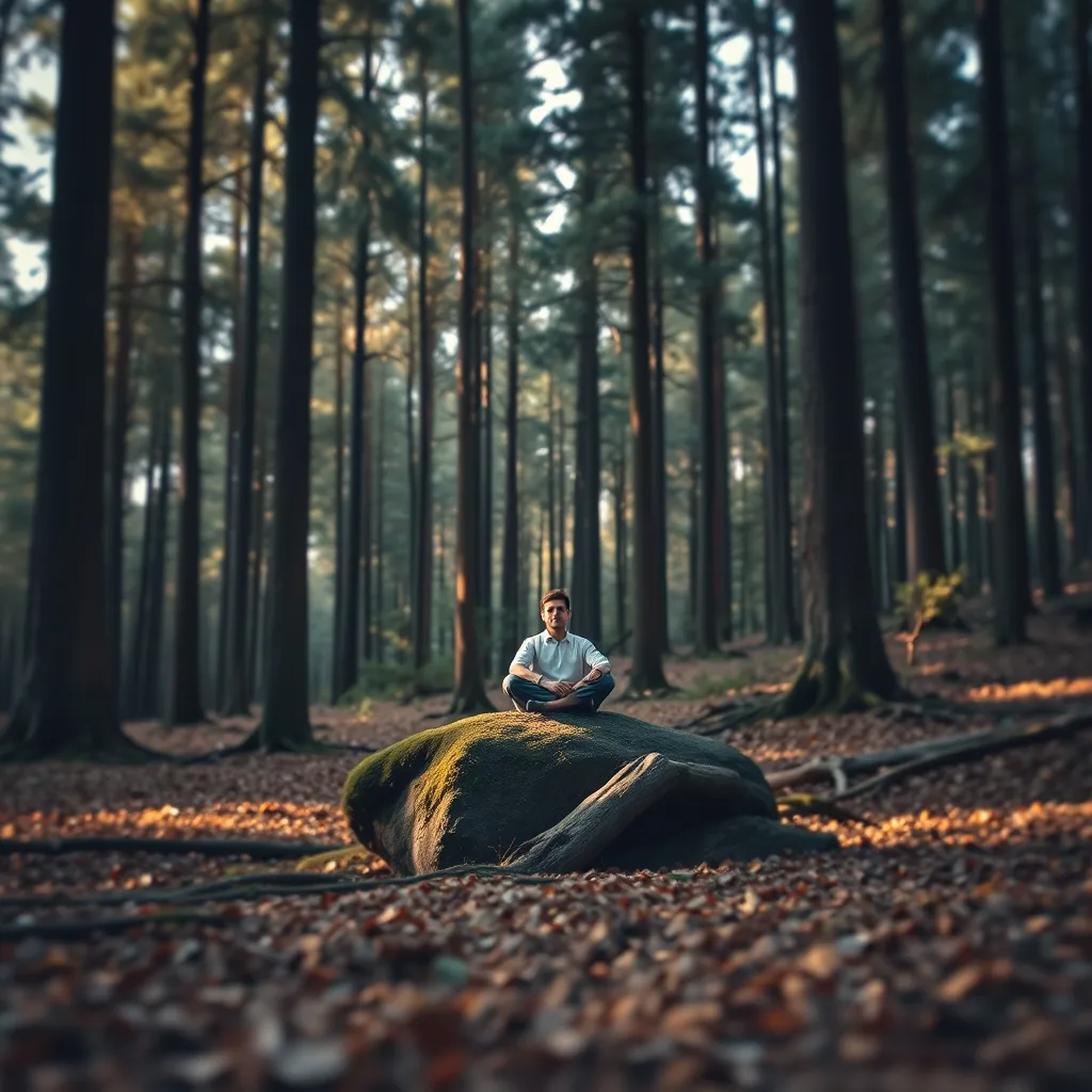 Beyond Busy: The Power of Pause Person meditating outdoors