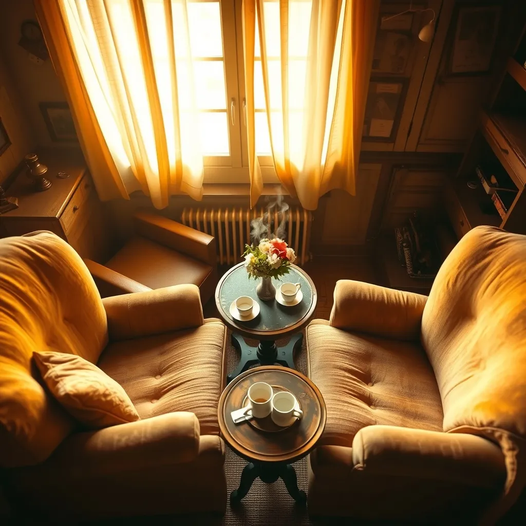 two armchairs