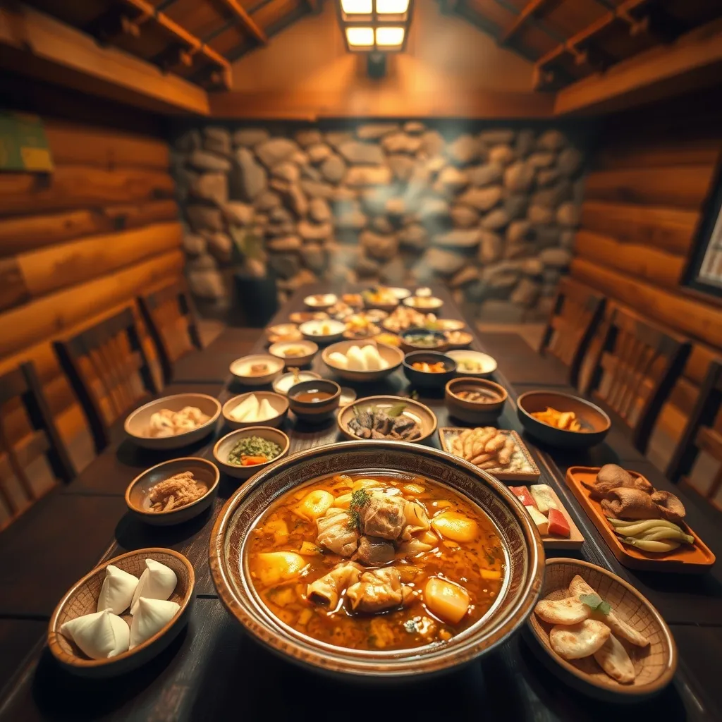 Japanese dishes on table