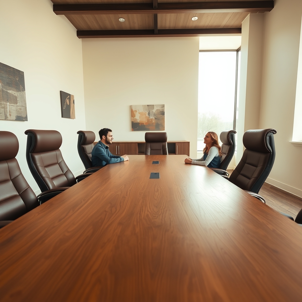 people talking in lounge
