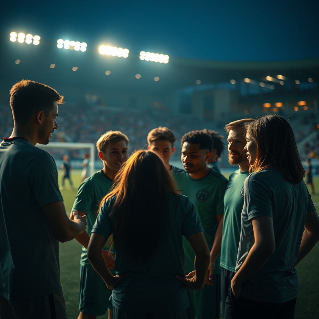 Players in circle