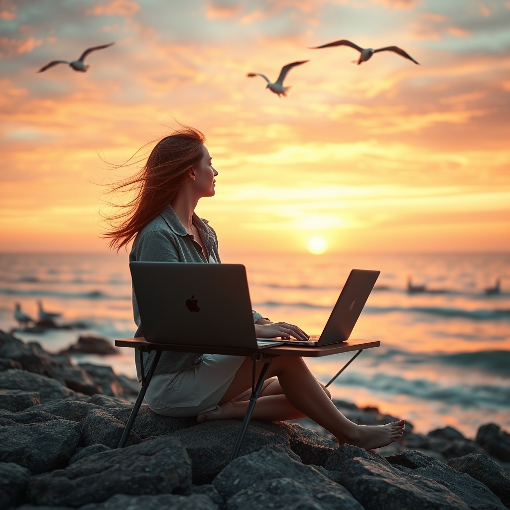 person working outdoors
