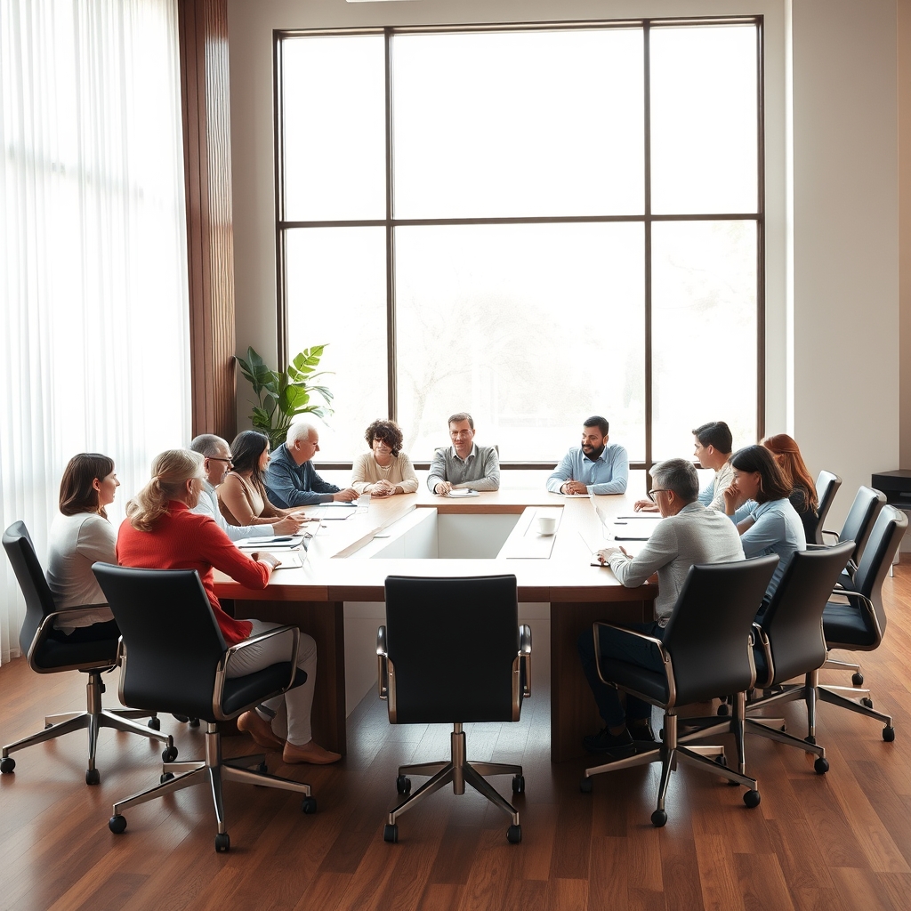 people around table
