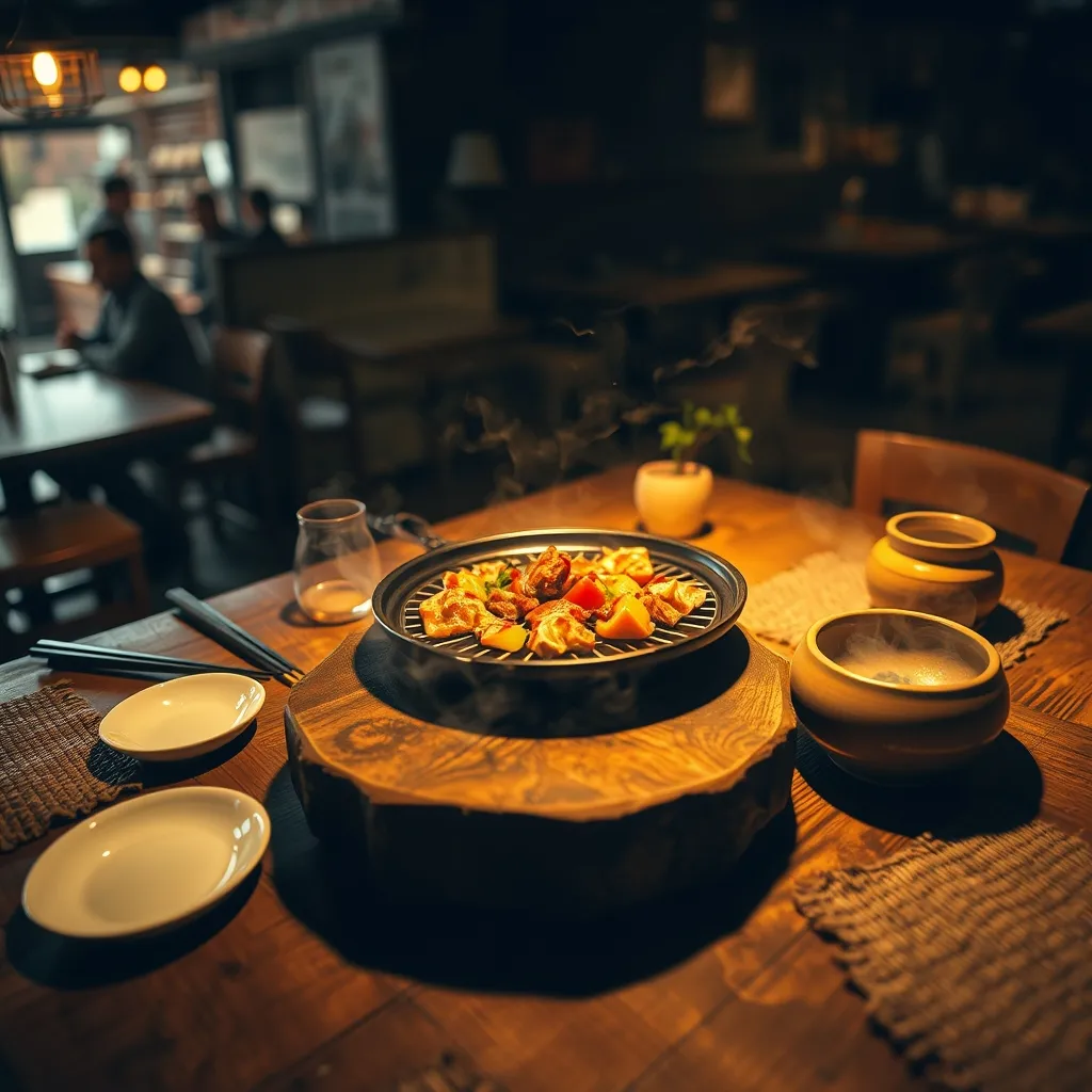 grill pan on table