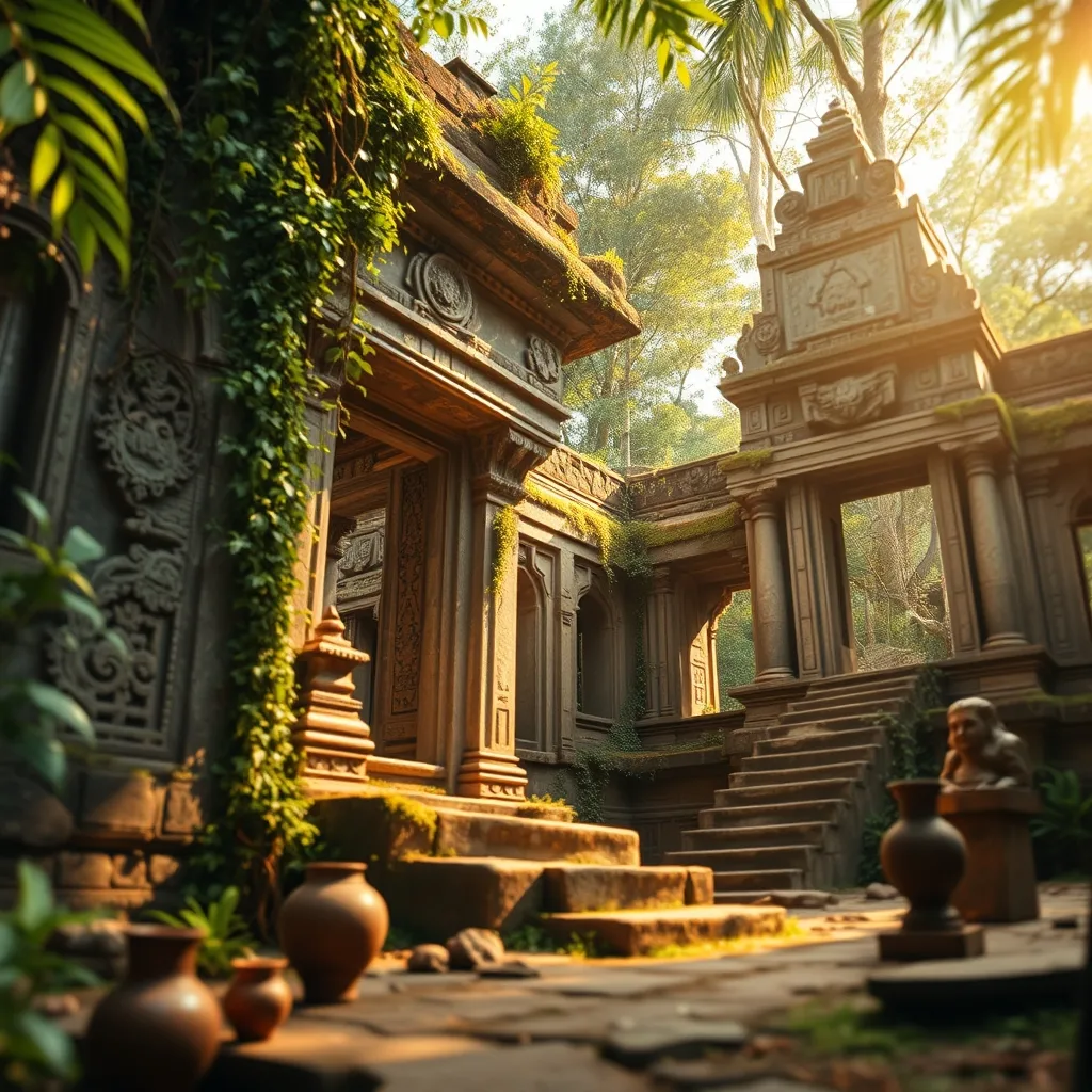 ruins in jungle