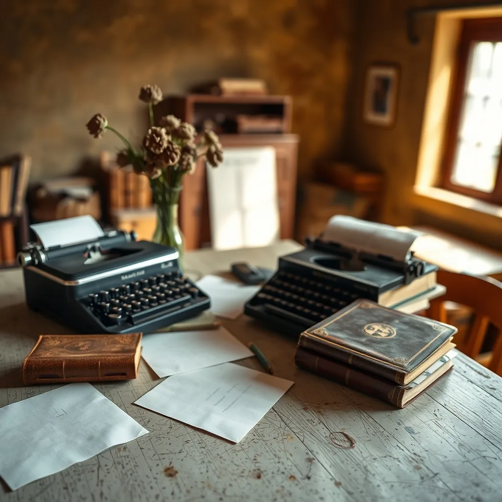 cluttered desk