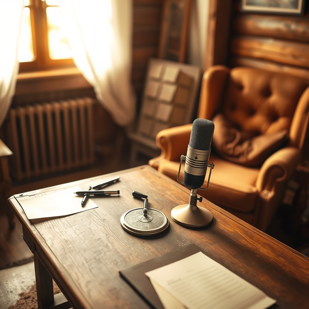 microphone on desk