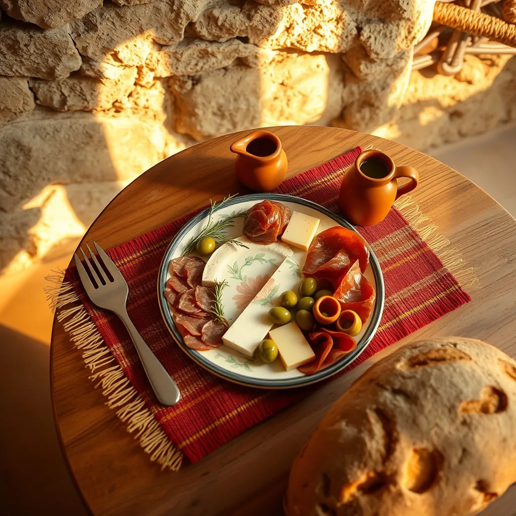 food on table