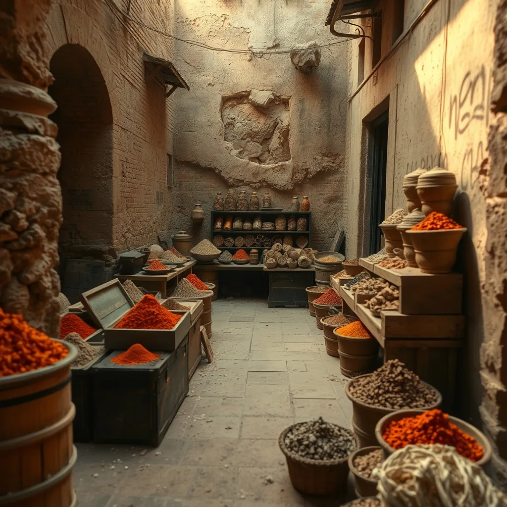 Forgotten Spice Routes spices in old chests