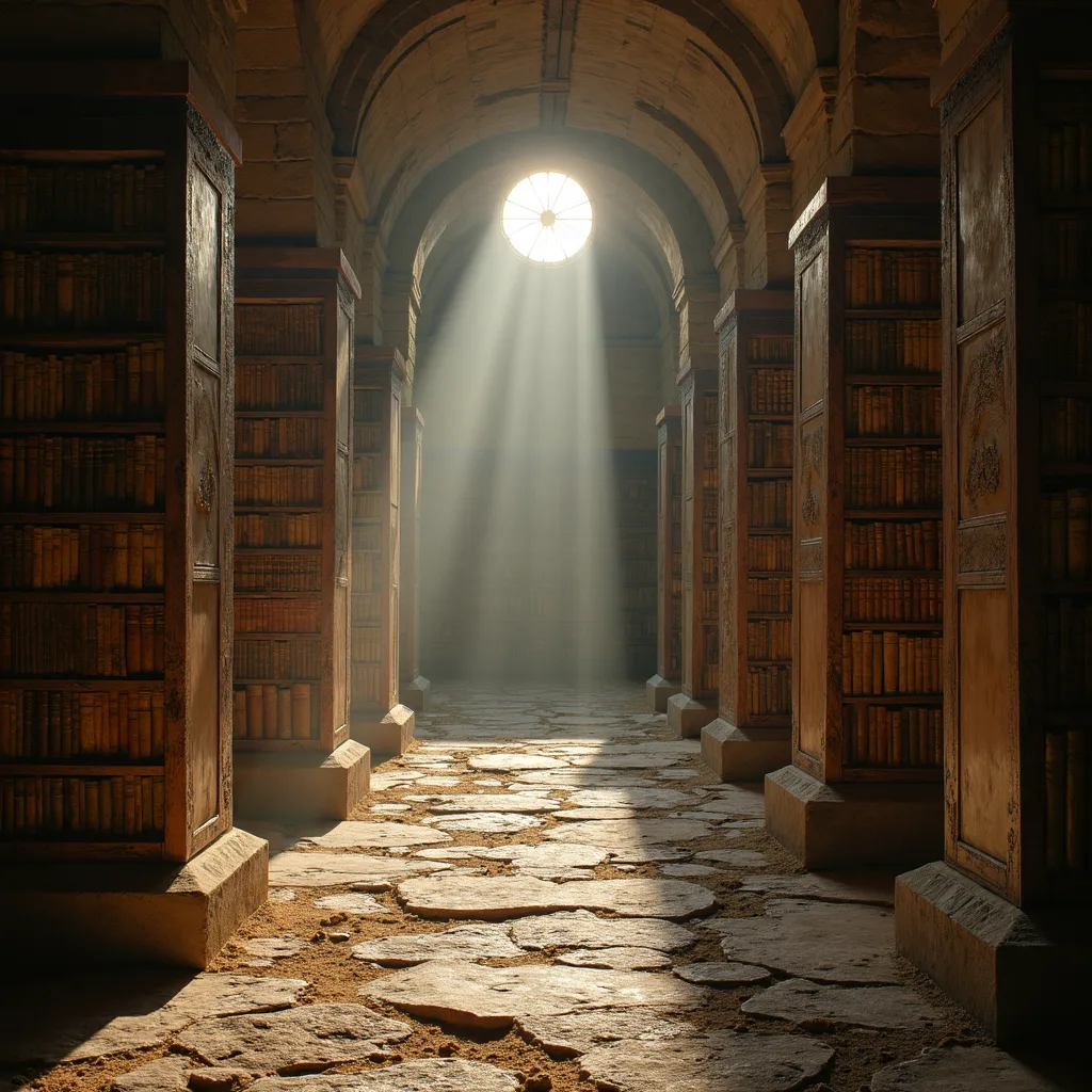 old books in abandoned room