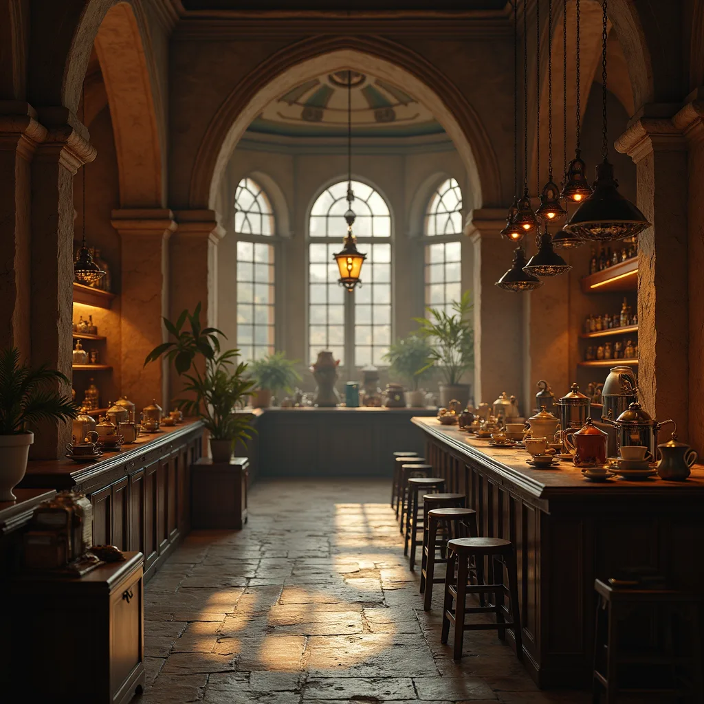 people in 17th century coffee house
