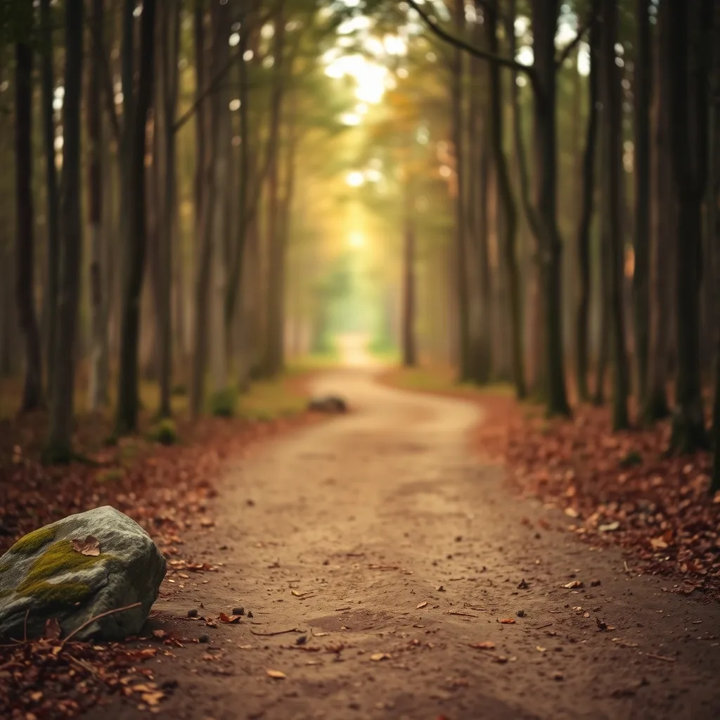 Mindful Transitions: Navigating Life's Crossroads forest path