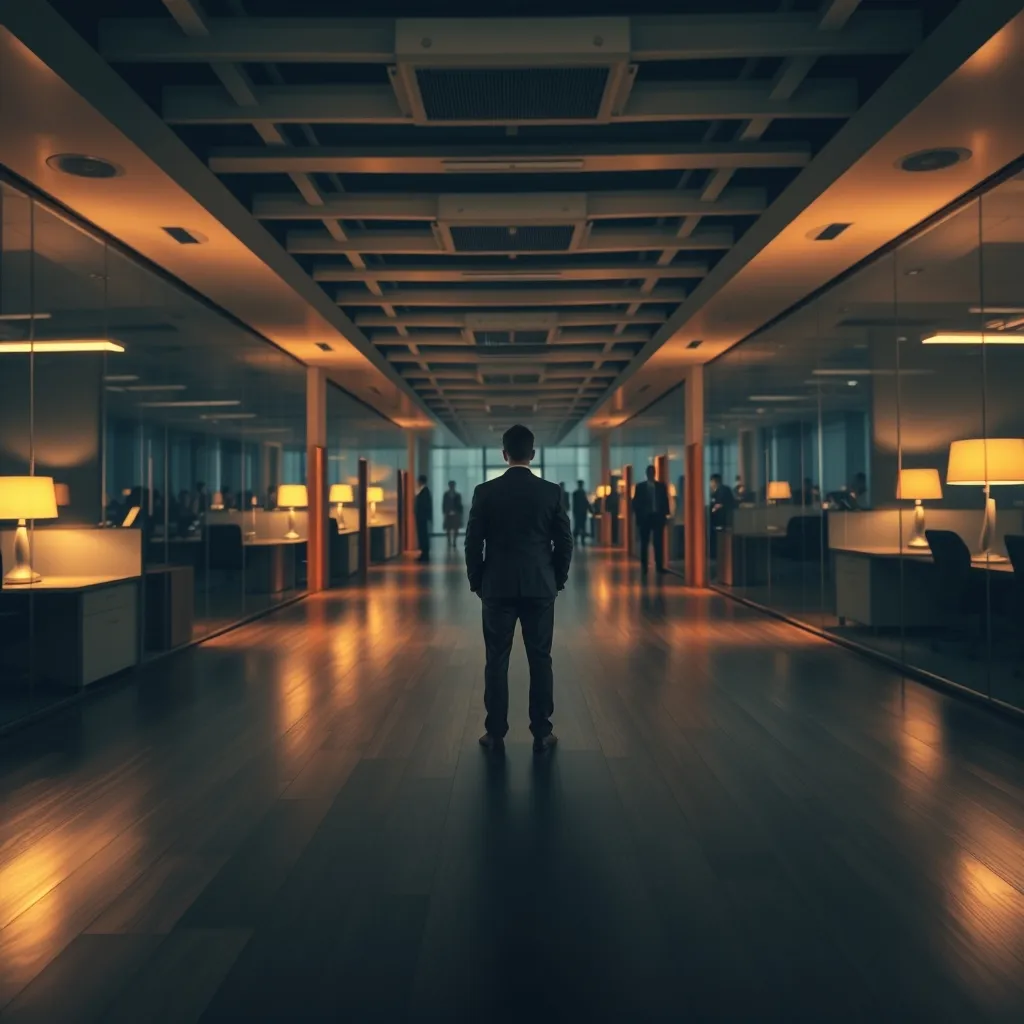 businessperson in office