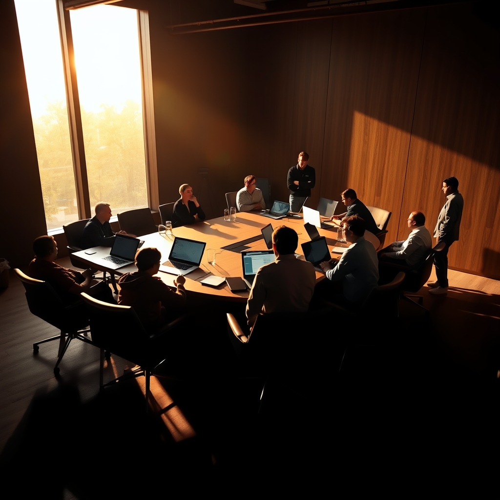 People in conference room