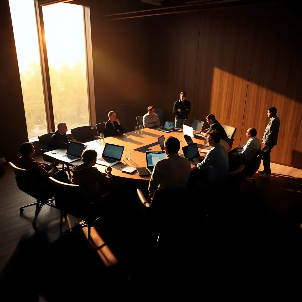 People in conference room