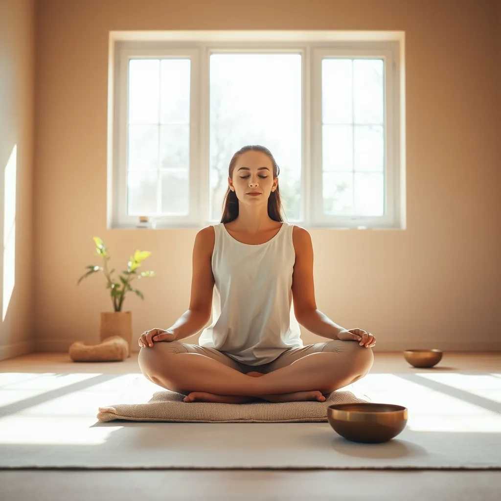 Rewiring Morning Routines Person meditating