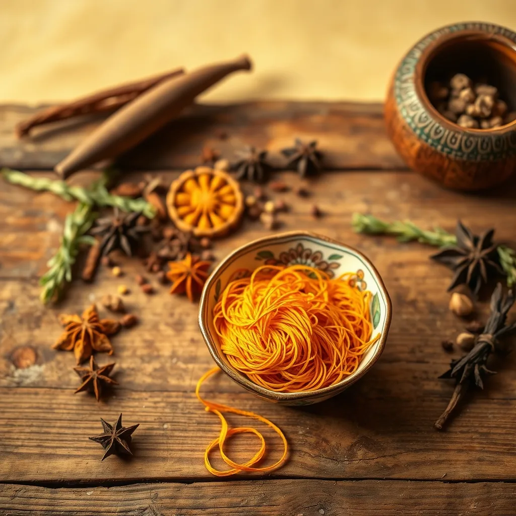 spices and herbs on table