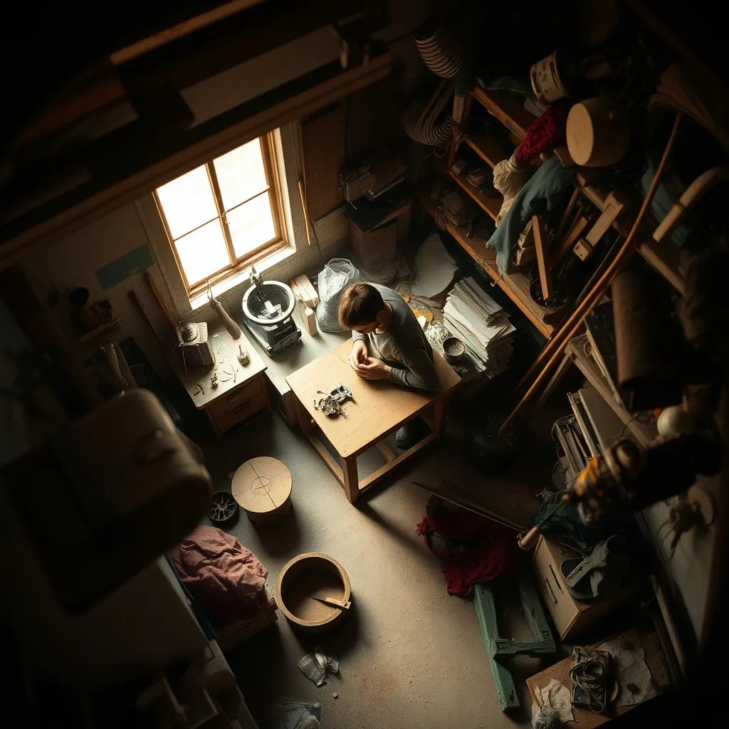 workbench with tools