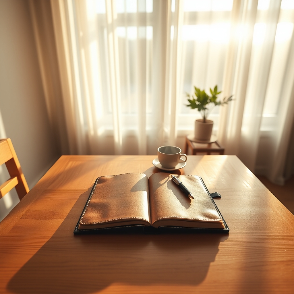 Journal on desk