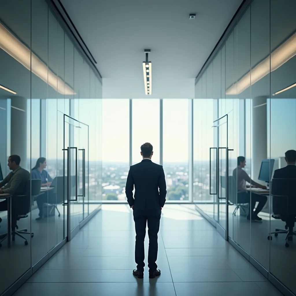 curved glass wall