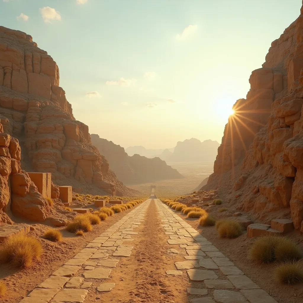 old road with carriages