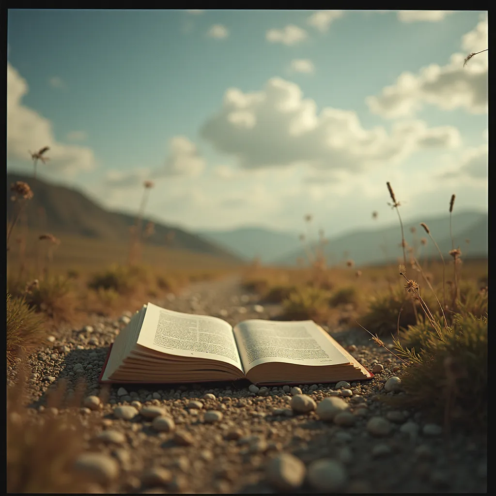 old desk with book