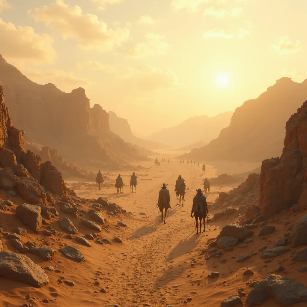 Ancient marketplace scene