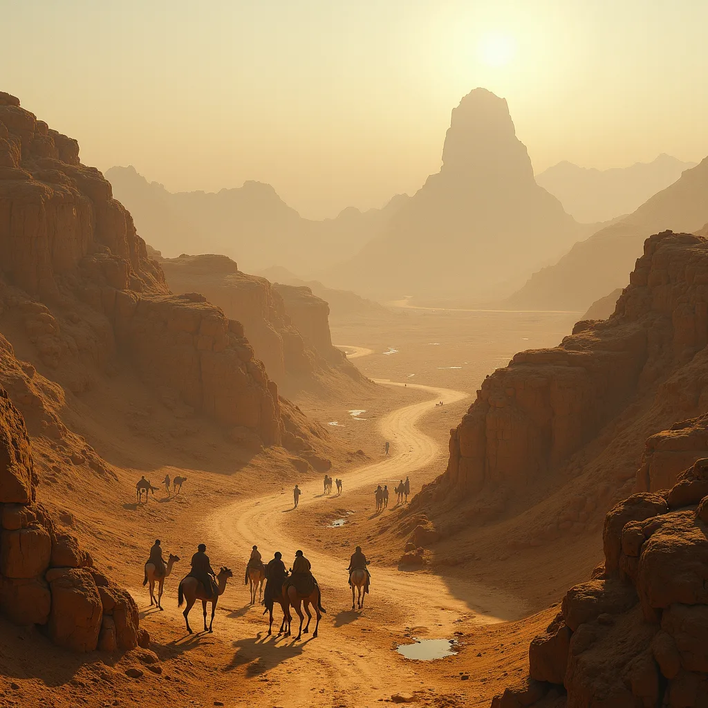 Ancient marketplace scene