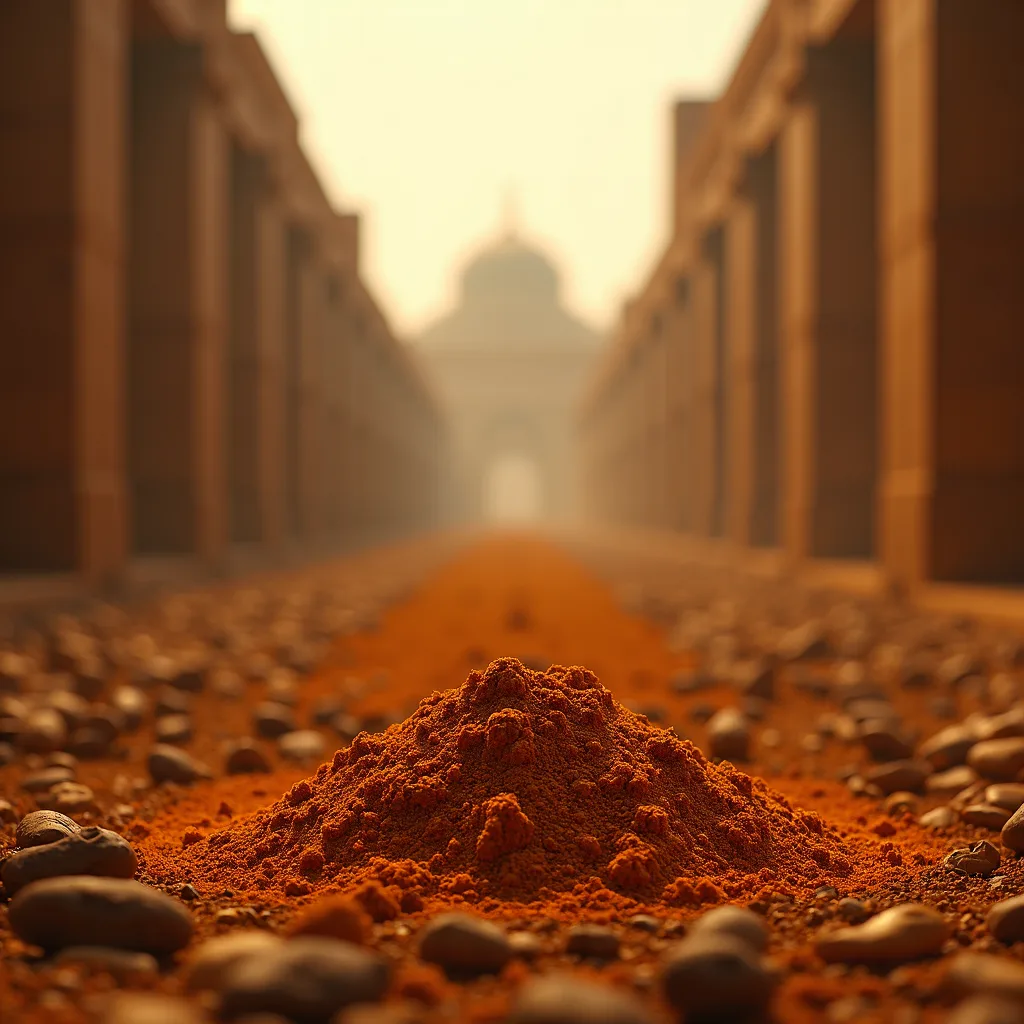 spices on wooden table