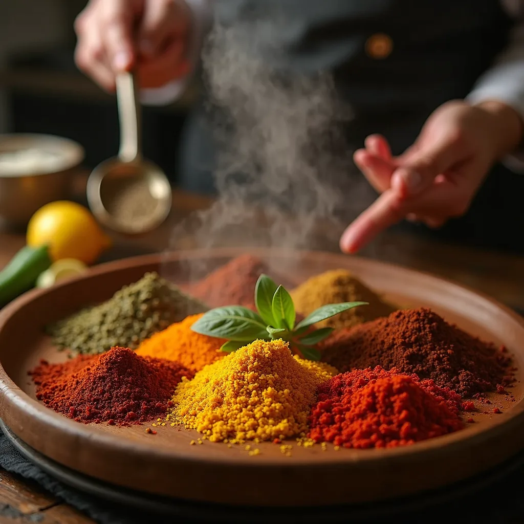 Spices and treasure in a wooden room
