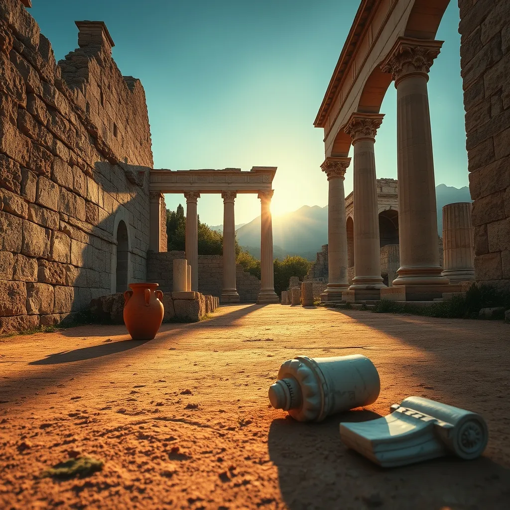 ruins and artifacts