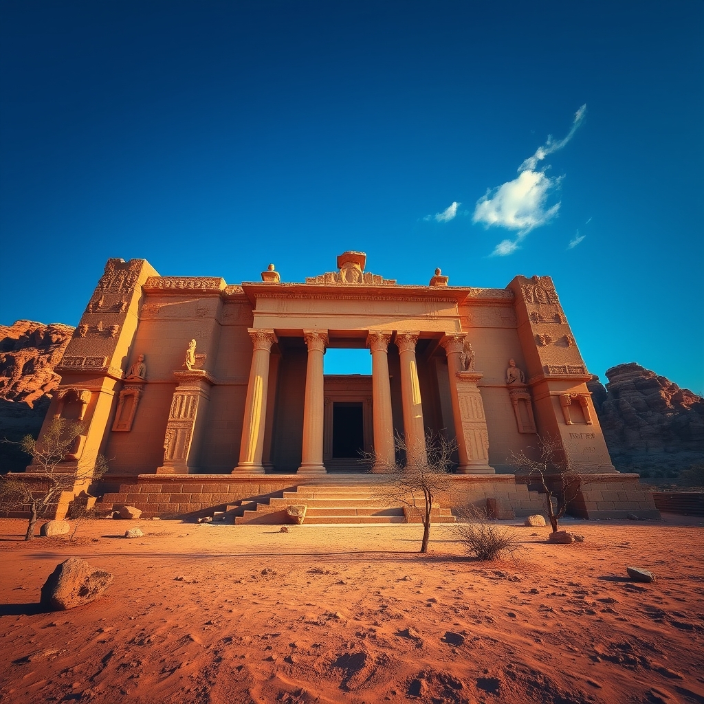 Ancient sandstone building