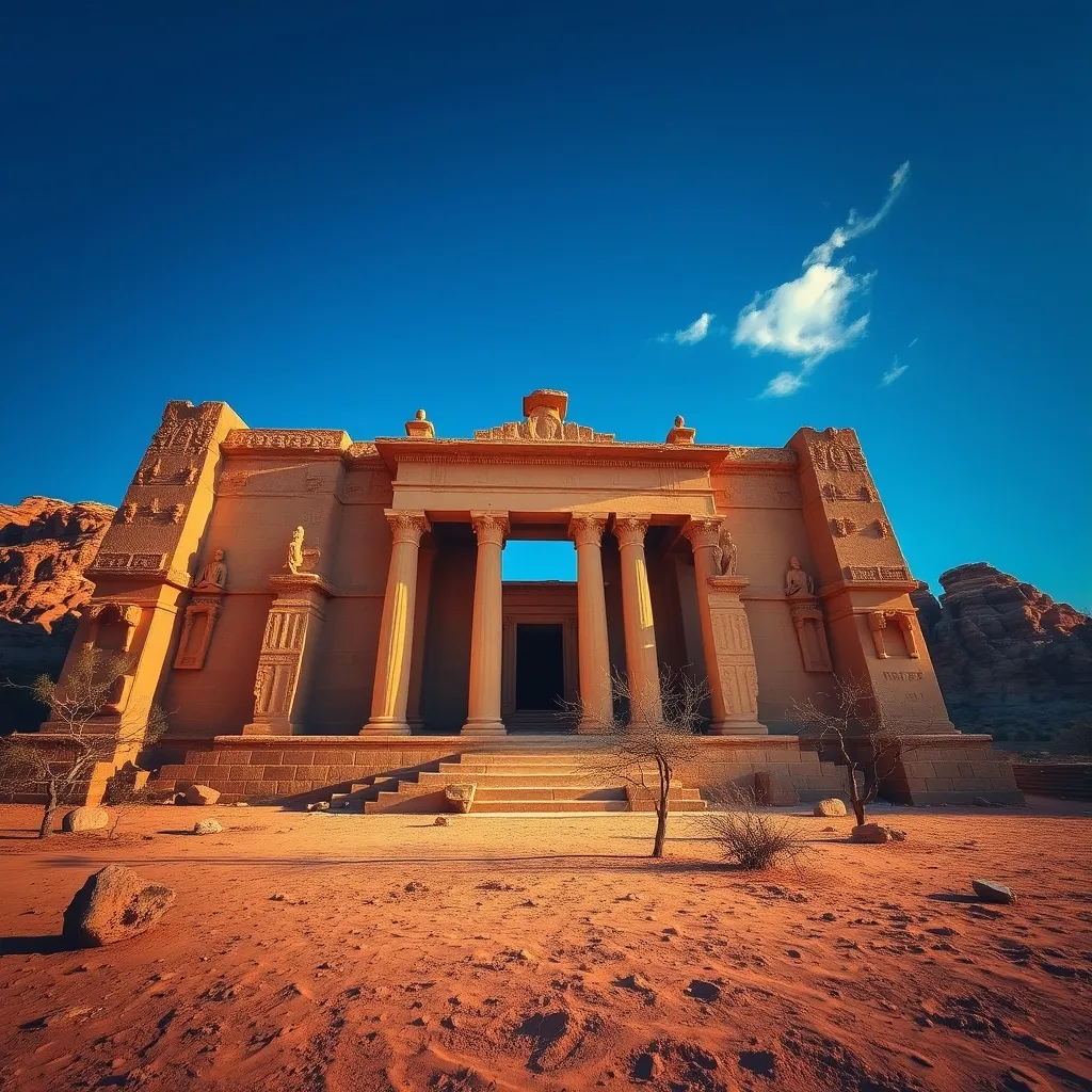 Ancient sandstone building