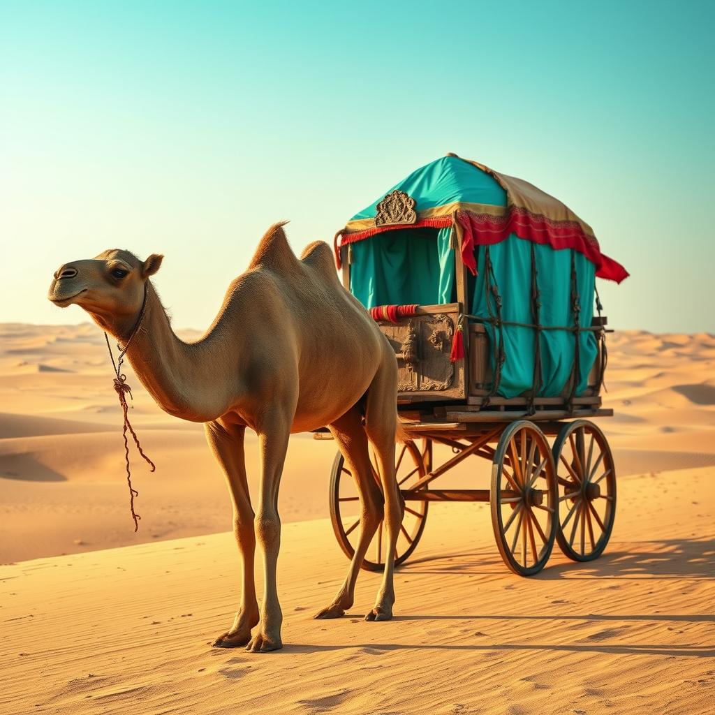 camel and caravan