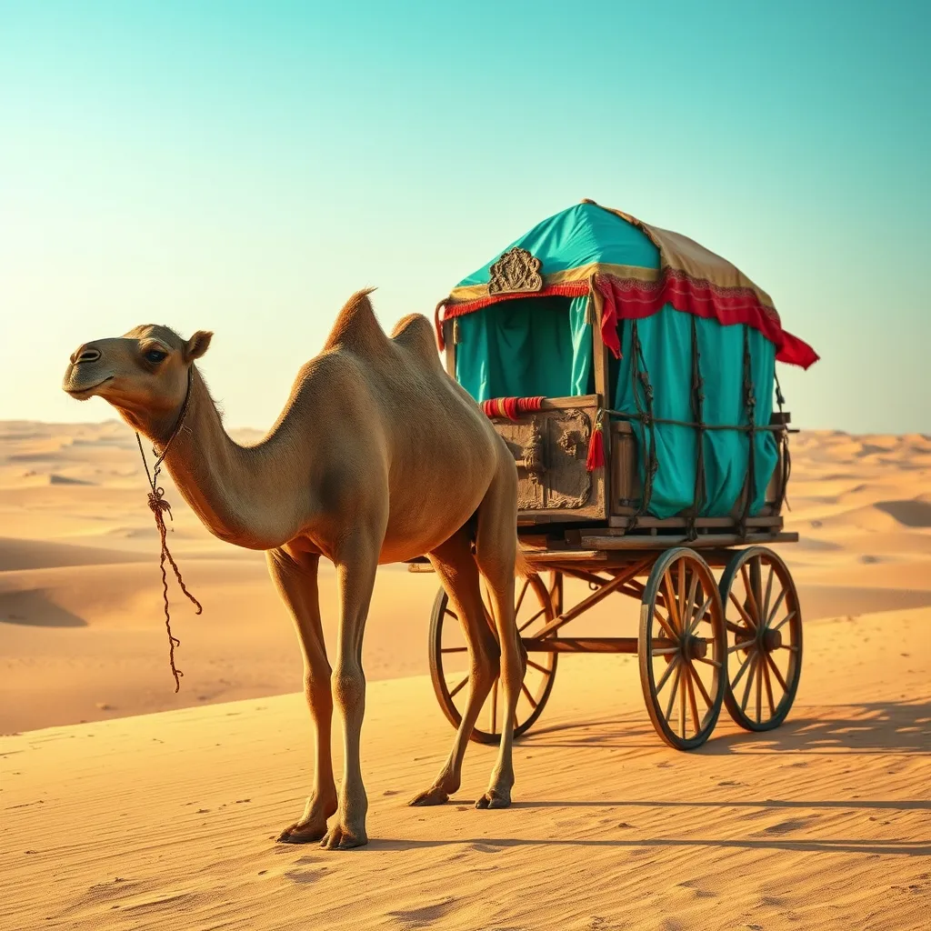 camel and caravan