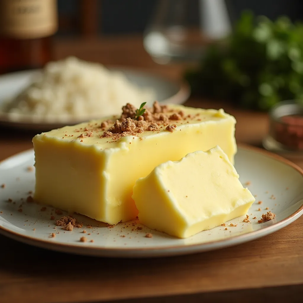 Butter on kitchen table