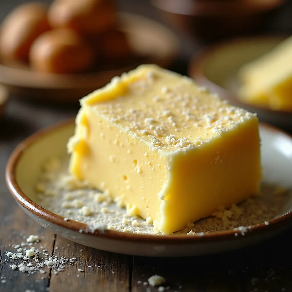Butter on table