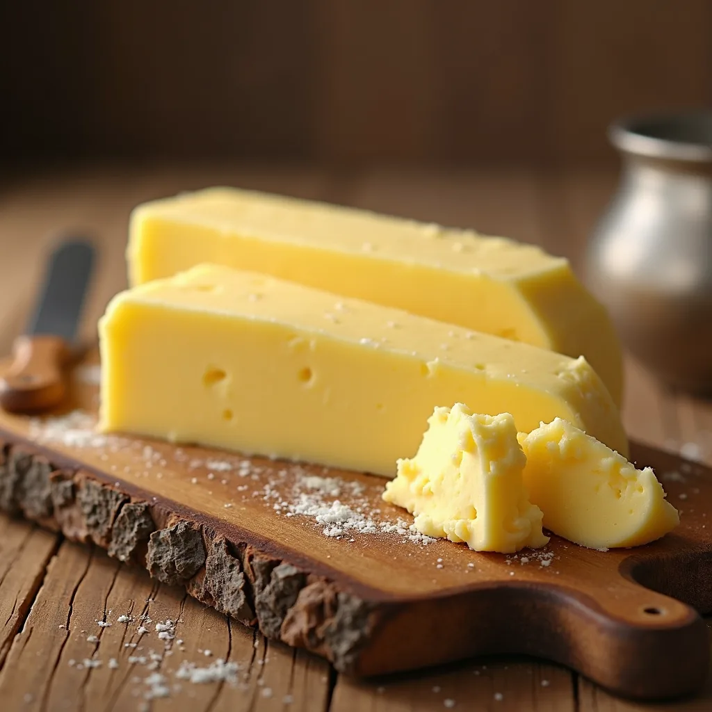 melted butter and bread