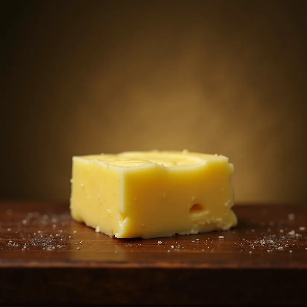 Butter on plate