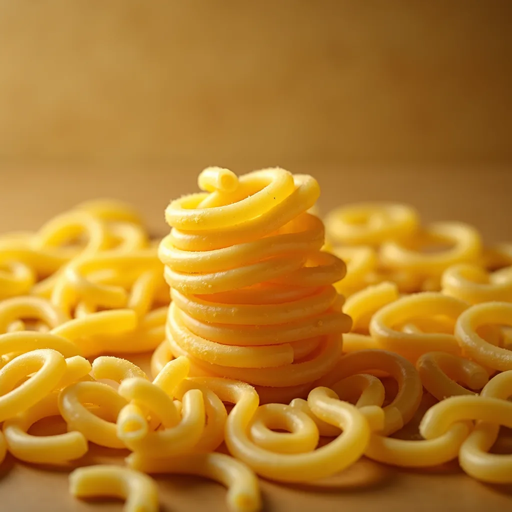 pasta shapes on wood