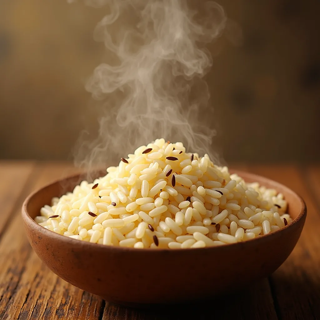 Rice in bowl