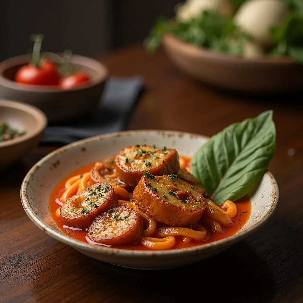 food on wooden table
