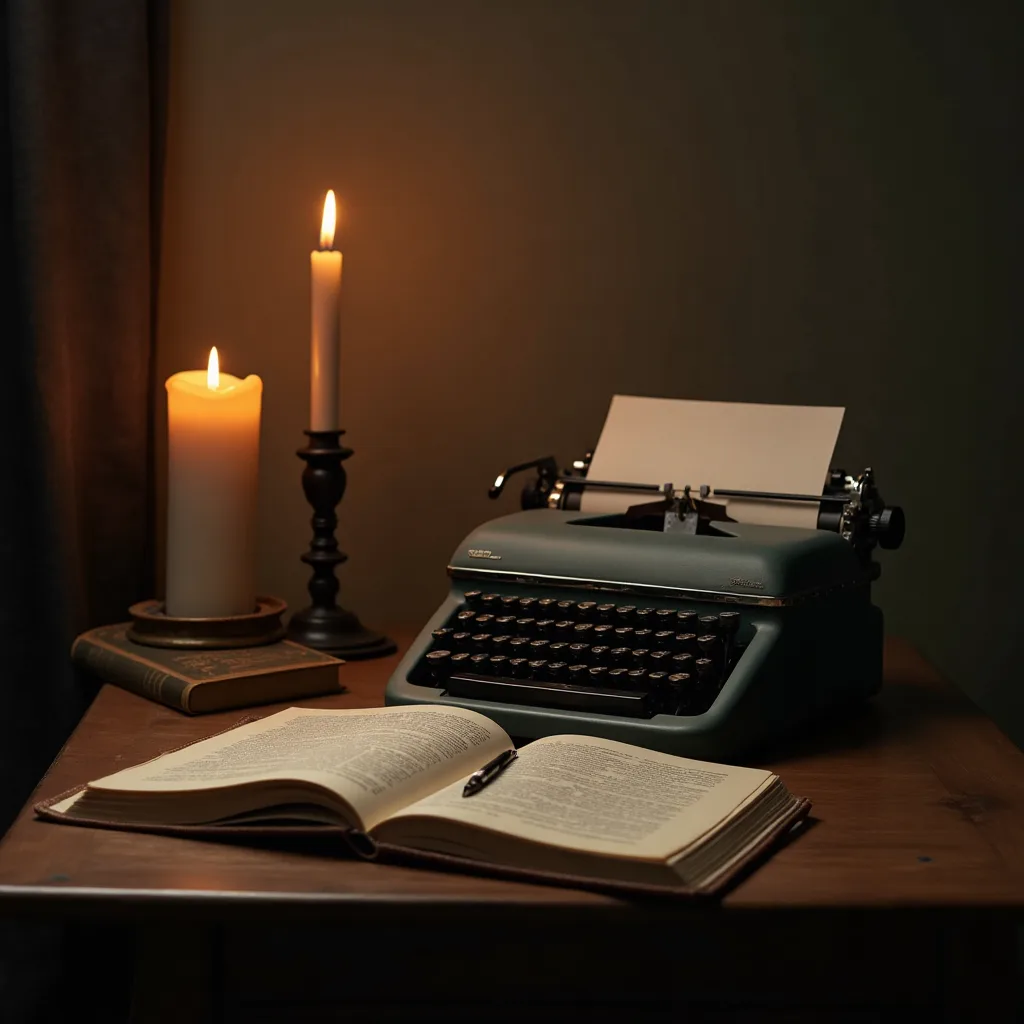 person at cluttered desk