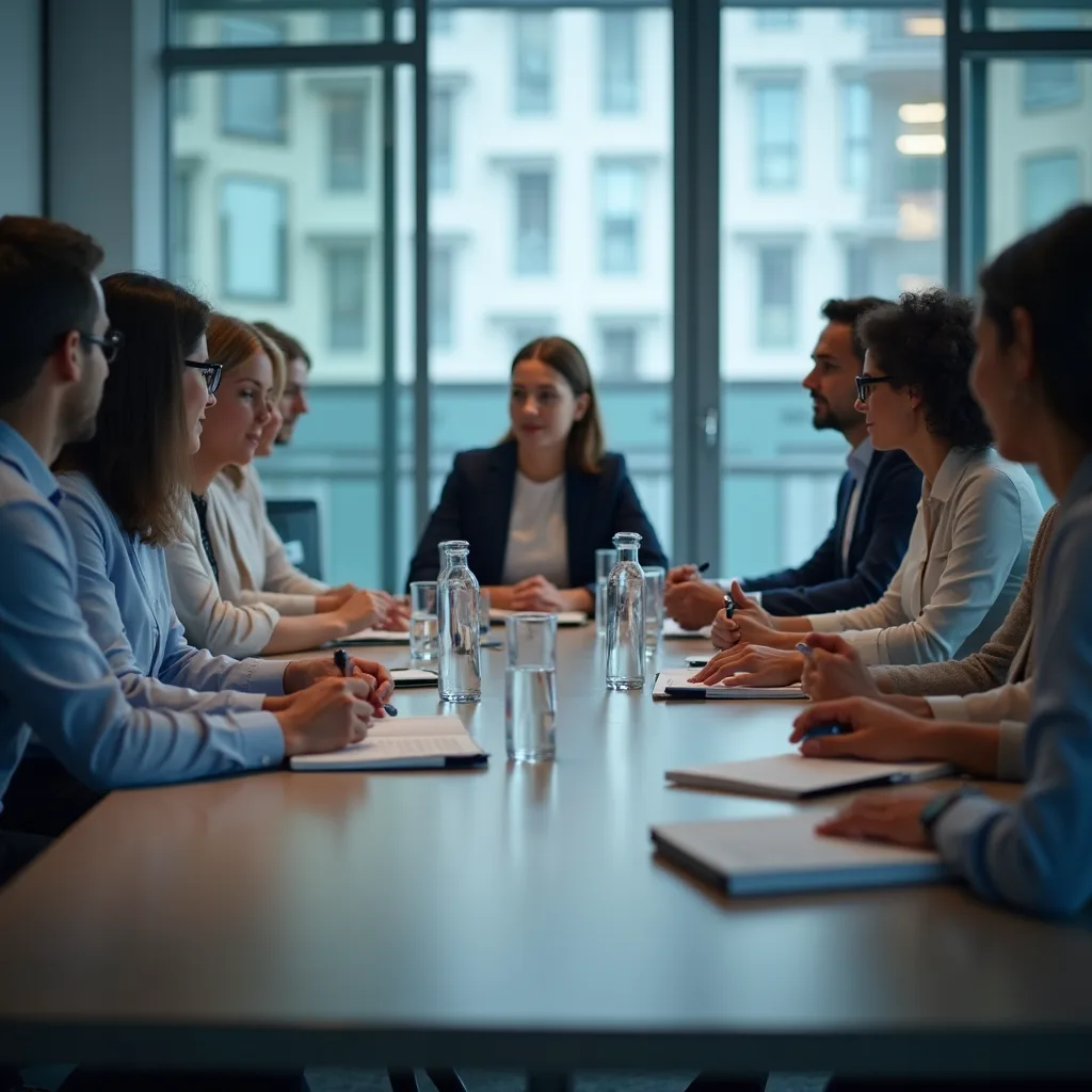 People in conference room
