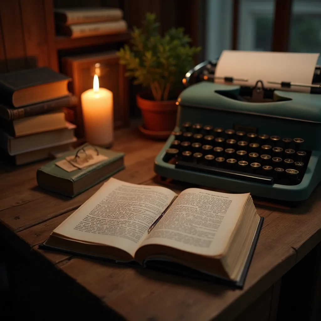 desk with journal
