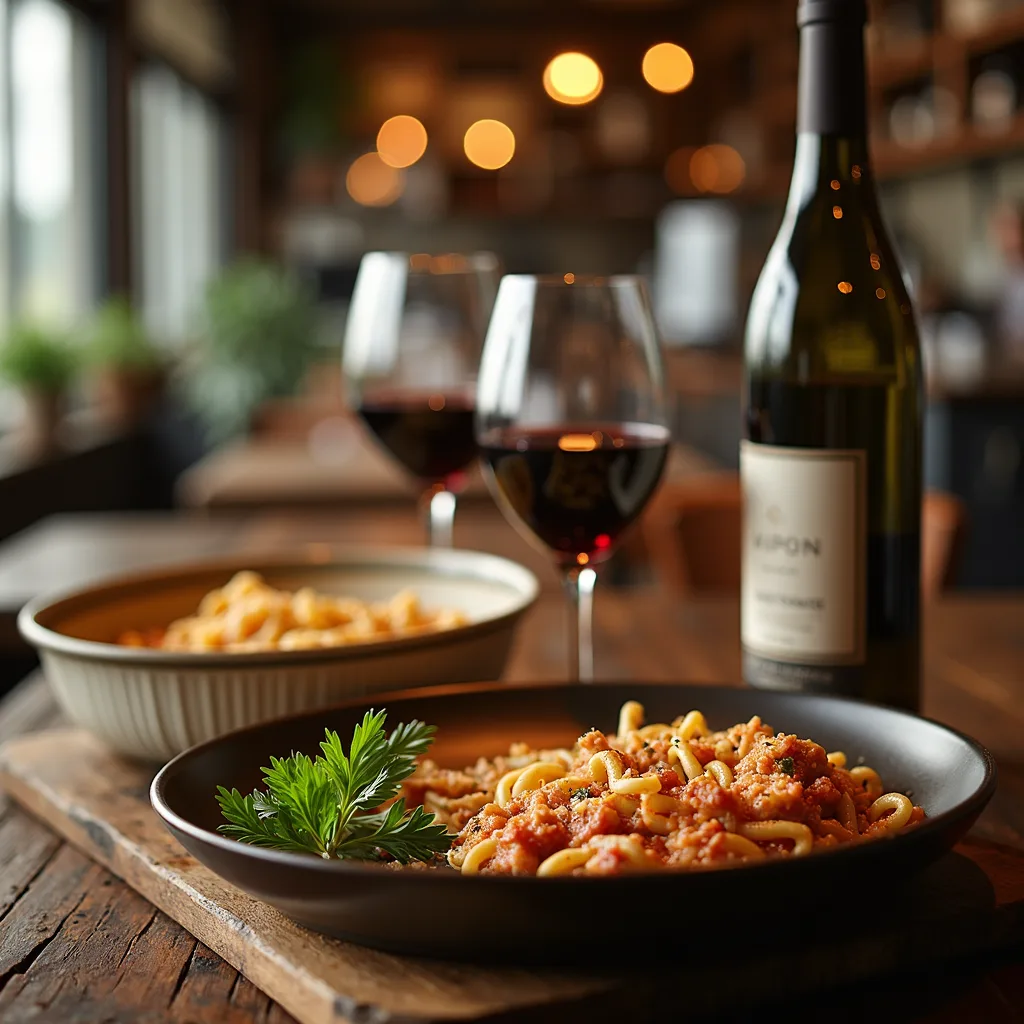 wine on table